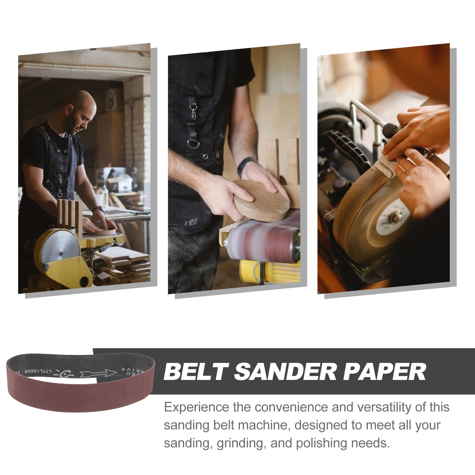 

S Belt Machine 80 Mesh Woodworking Metal Polishing Grinding Paper Cloth Belts S Multi Functional Precision Efficient