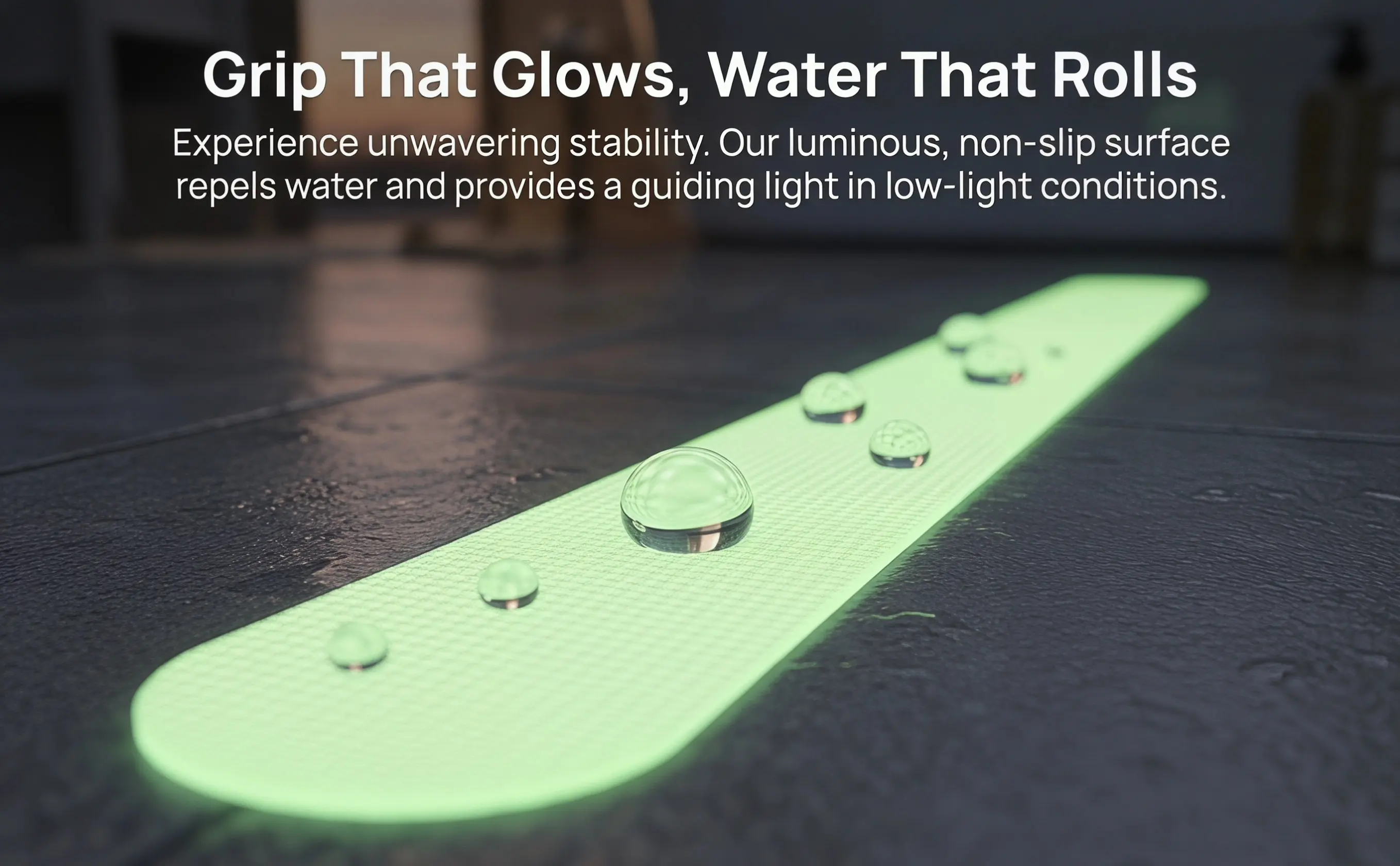 24Pcs Anti Slip Tape Waterproof Non Skid Strips for Stairs Bathroom Shower Floor Glow in The Dark Reflective Self Adhesive