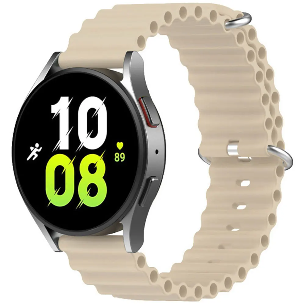 

Ремешок для часов Ocean для Samsung Galaxy 4/5/6/Classic 46 мм/active 2/Gear, силиконовый браслет для Huawei watch GT2/2e/3/Pro, 22 мм 20 мм