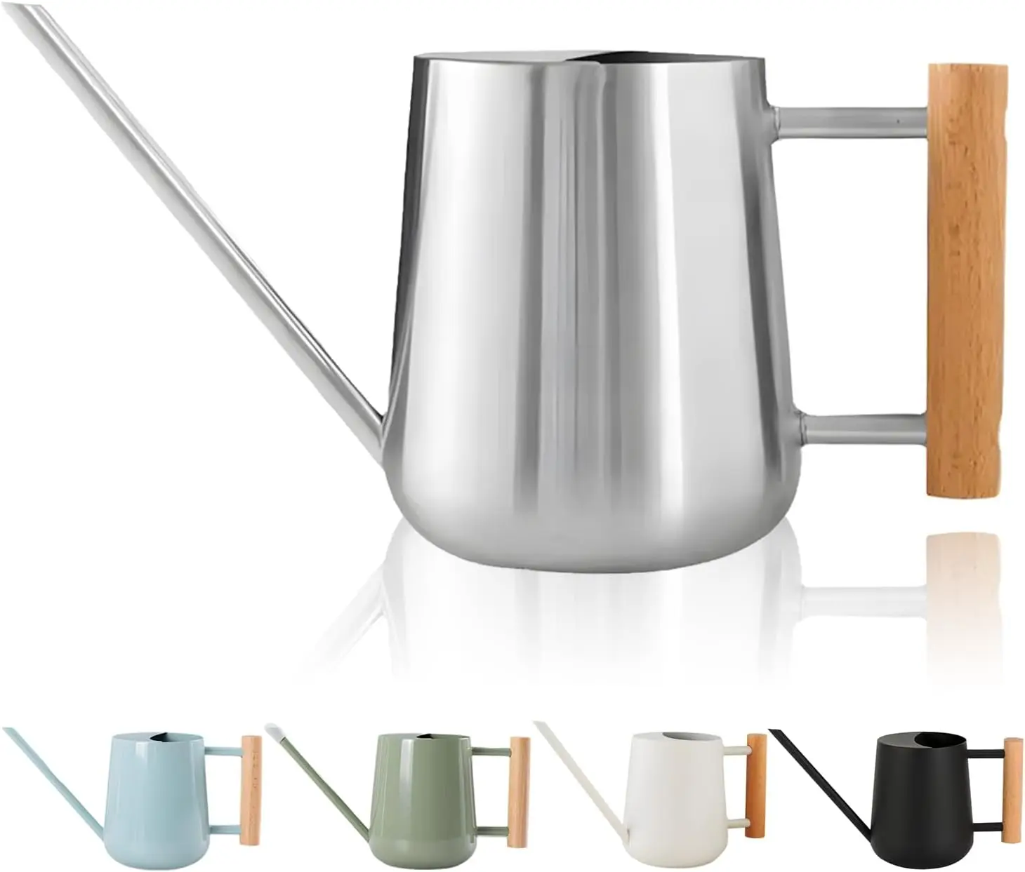 

Лейка из нержавеющей стали на 30 унций с длинным носиком для комнатных растений, бонсай и использования на открытом грунте