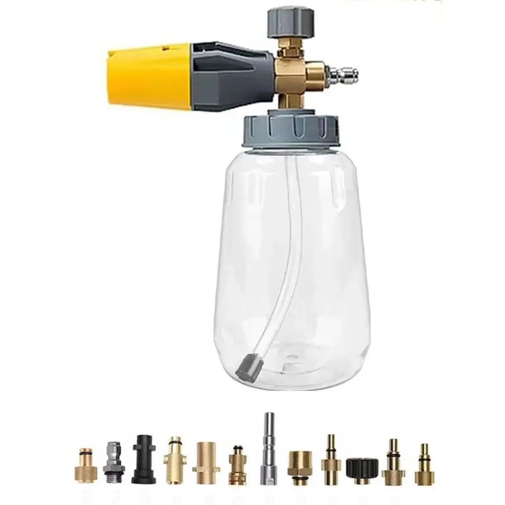 

Transparent Foam Sprayer for High Pressure Pressure Washer Foam Lance Car Wash with Adapter Foam Cannon Window Cleaning