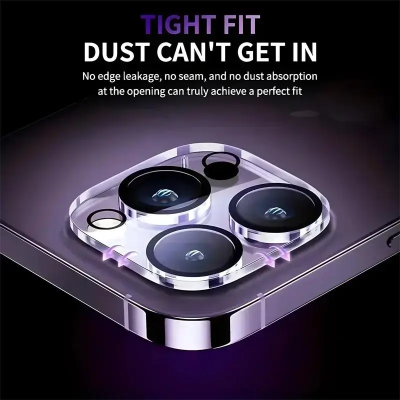 6IN1 Tempered Glass For iPhone 16 15 14 13 12 11 Pro Max Camera Screen Protector For iPhone 16 15 14 Plus 13 12 Mini Lens Glass