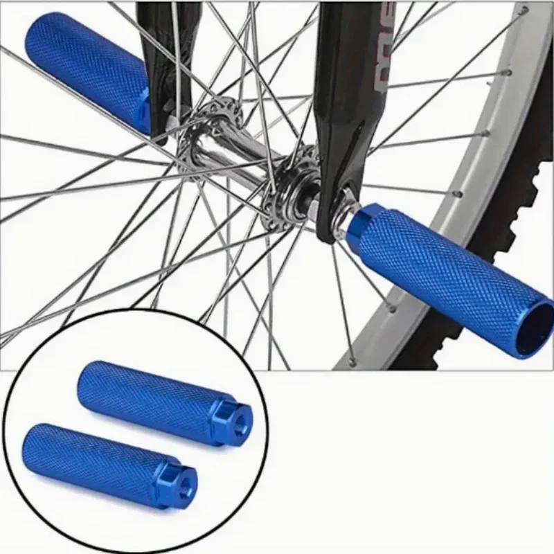 2pcs Bike Pegs Aluminum Non-Slip Lead Footrests Mountain Bike BikeRear Stands bicycle pedals accessories