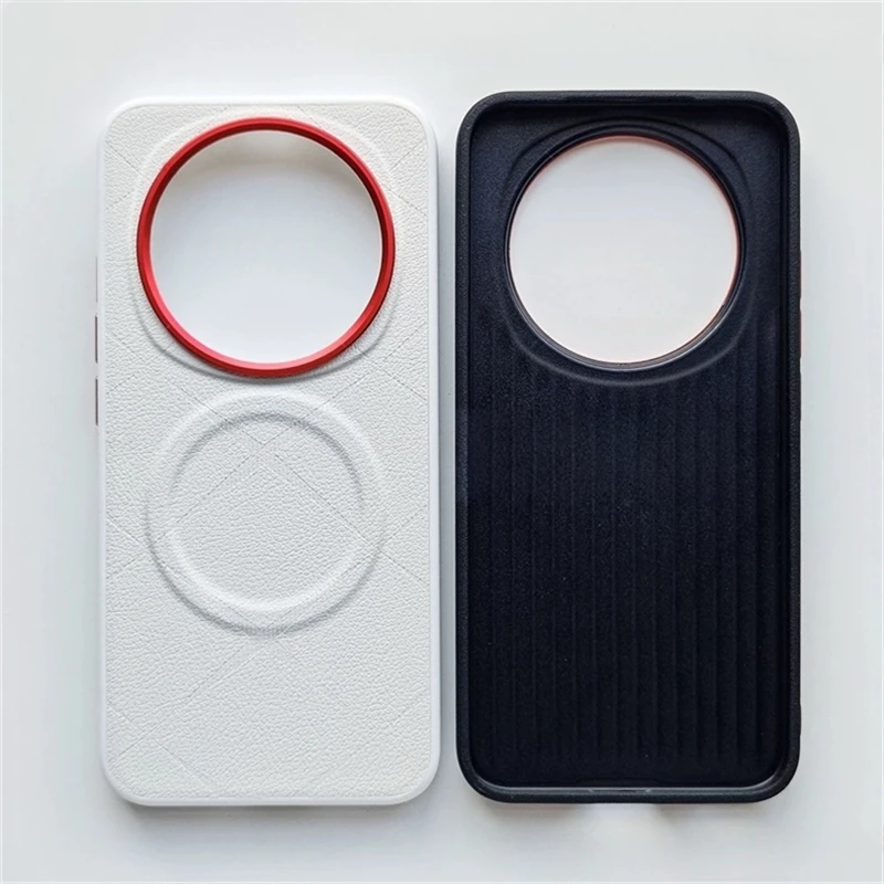 حافظة مغناطيسية لهاتف Honor Magic 8 Pro حافظة MagSafe فاخرة شريطية من جلد السيليكون غطاء خلفي لهاتف Magic8 8Pro 5G غلاف مقاوم للصدمات #1