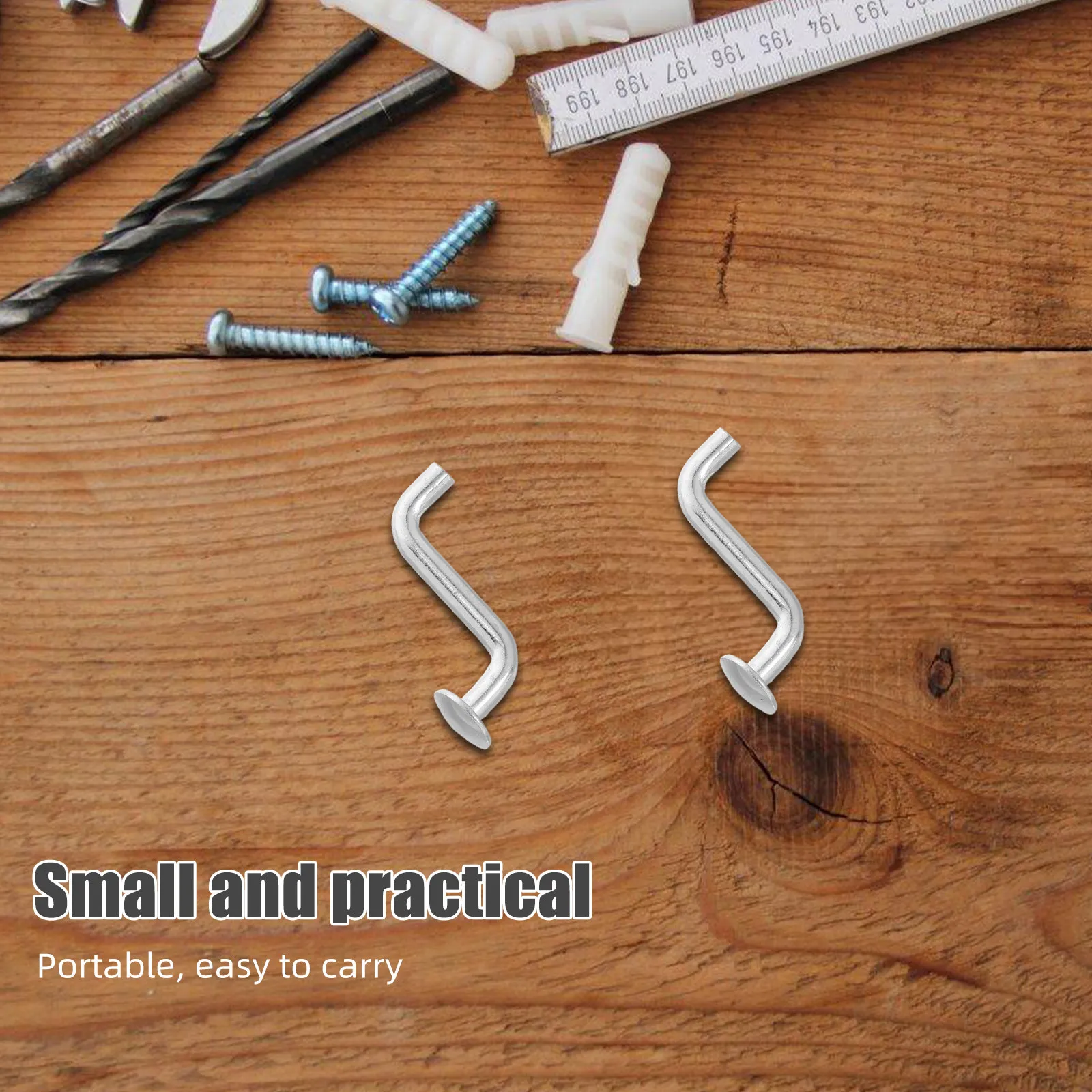 50Pcs Heavy Duty S-Shaped Safety Pin Galvanized Iron Flat Head for Pallet Racking Shelf Stability Drop Pin Warehouse Safety Clip