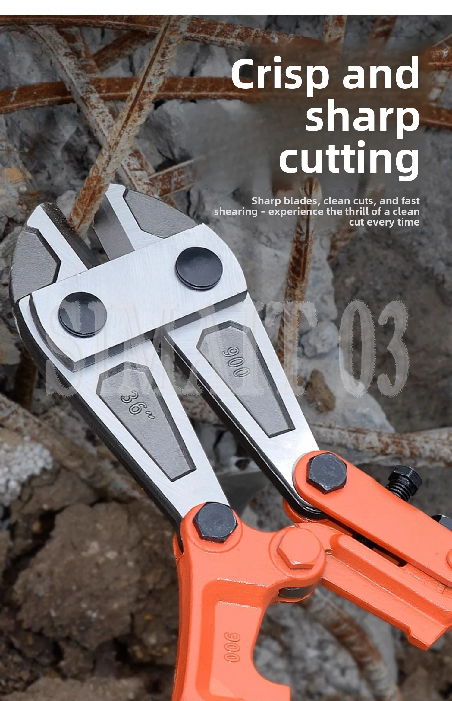 Heavy-Duty Bolt Cutter | Rebar & Chain Cutting Pliers | 24-36