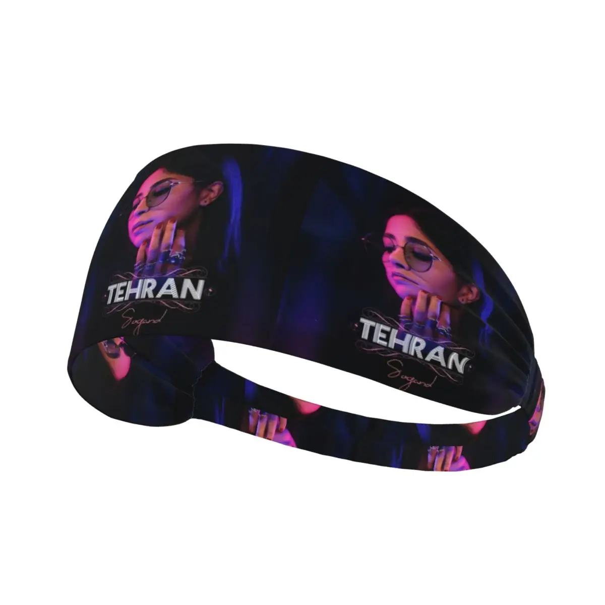 

Custom Iranian Singer Artist Sogand Sports Sweatbands for Exercise Quick Drying Headband Men Women