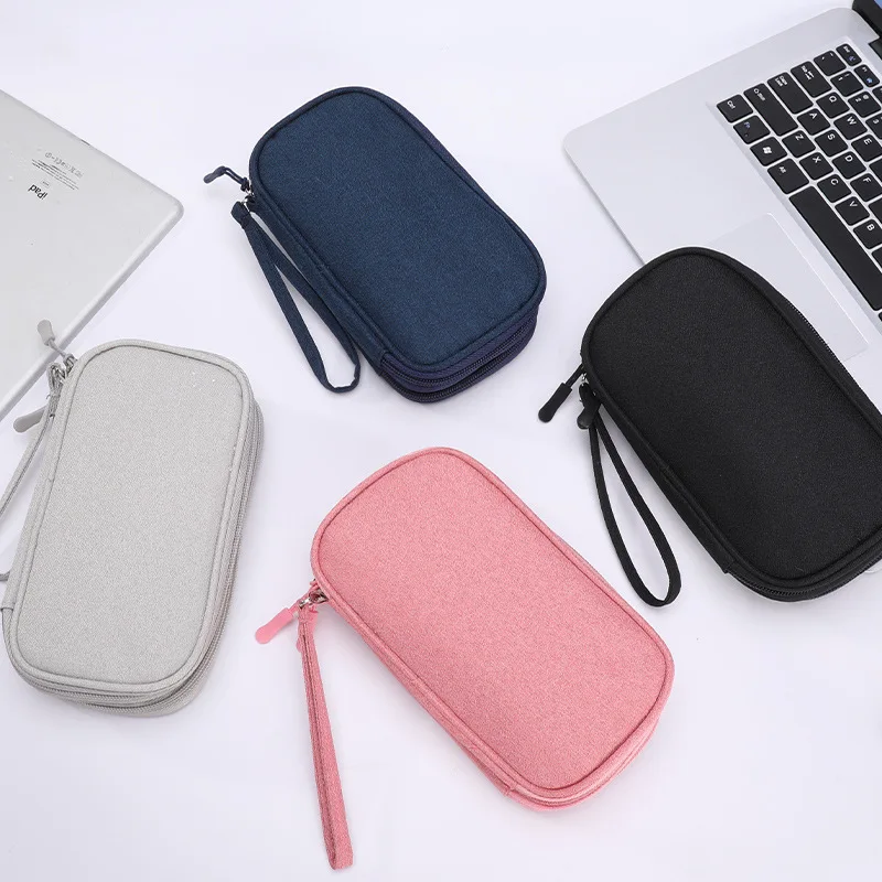 1pc Portable Digital Product Storage Bag USB Data Cable Organizer Headset Charging Treasure Organizer