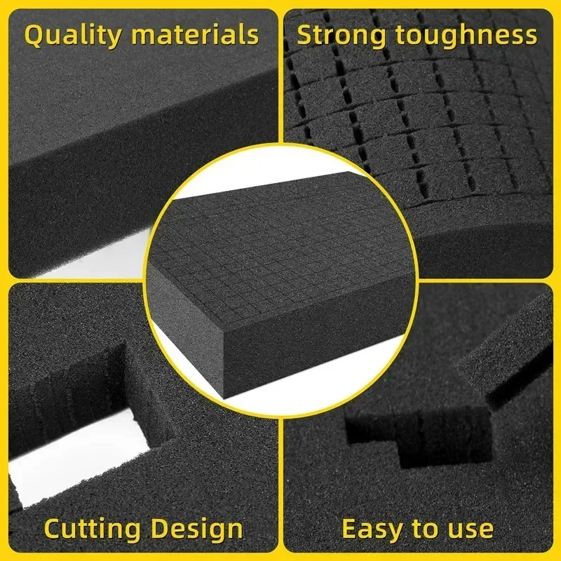 Voorgesneden Schuim Invoegen Hoge Dichtheid Pick En Pluk Gereedschapskist Schuim Precorted Pick Uit Elkaar Schaduwschuimen Voor Hard Case En Flight