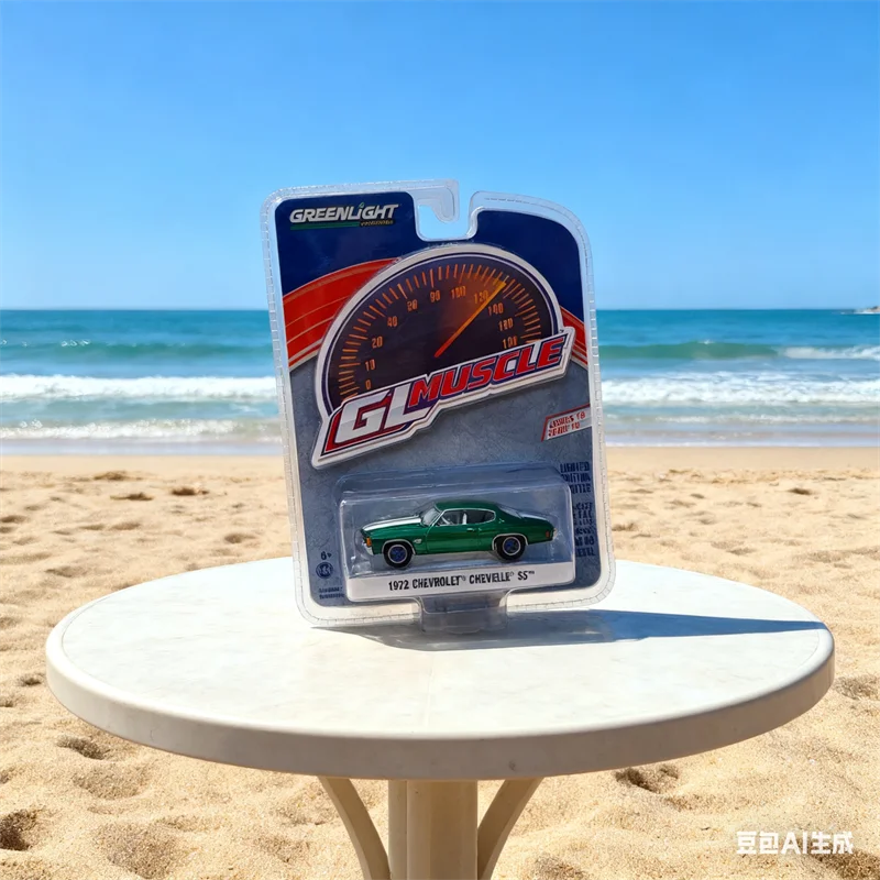 

GreenLight 1:64 Chevelle SS, высокая имитация литья под давлением автомобиля, модель из металлического сплава, украшение автомобиля, коллекция подарков