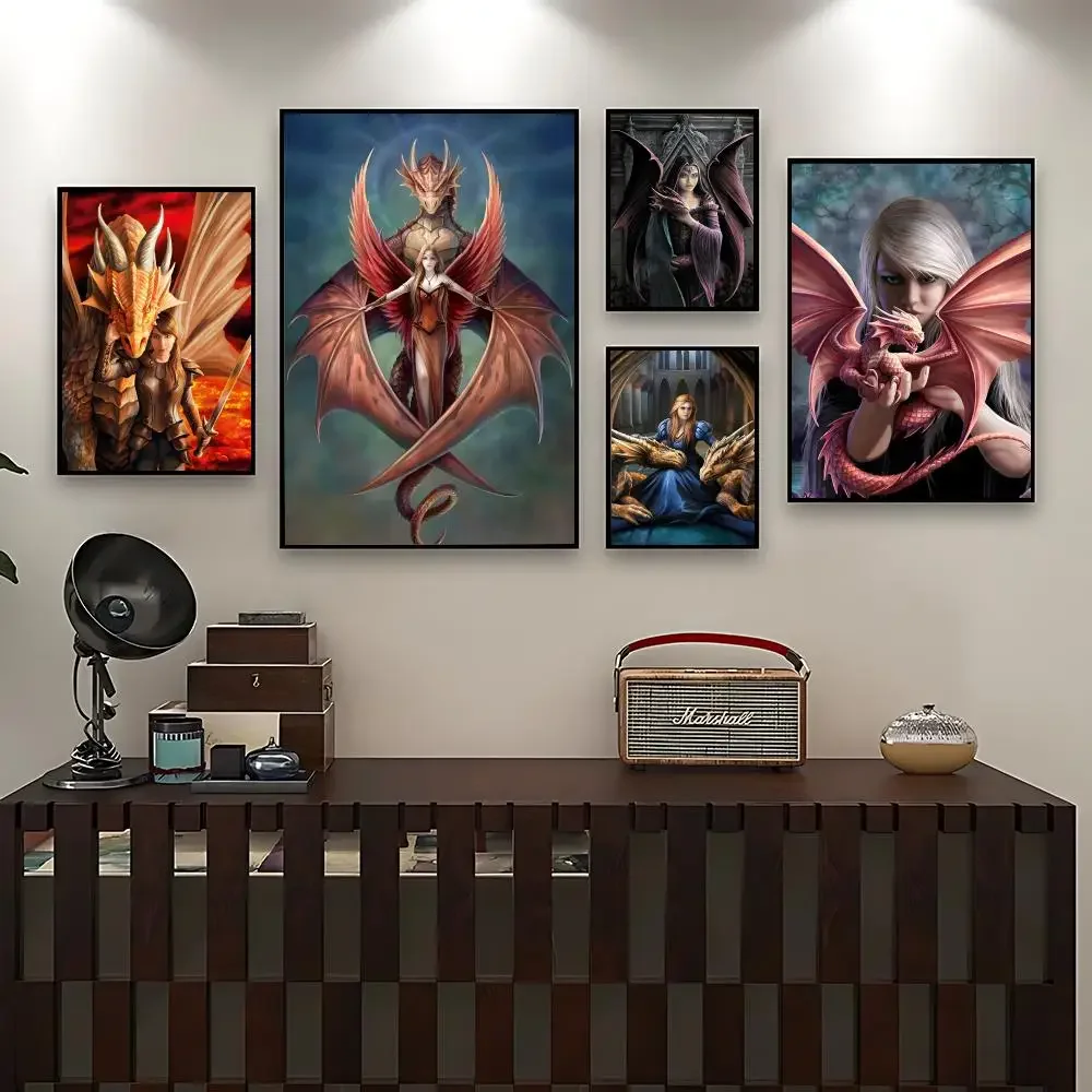 Art A-Anne Stokes Collection Poster Modern Minimalism Aesthetic Art Prints Bedroom Kitchen Home Decor Art Poster Gifts