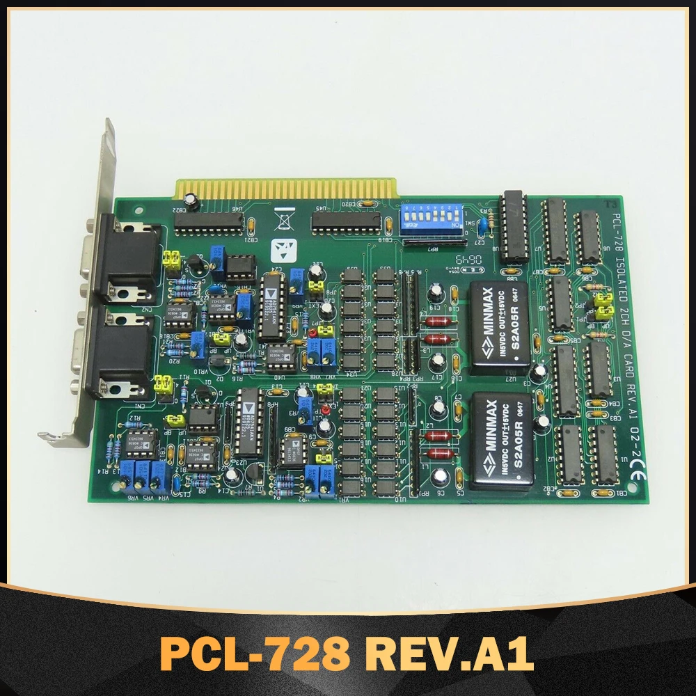 12 Bit 2-Channel Isolated Analog Output ISA Card For Advantech Data Capture Card PCL-728 REV.A1