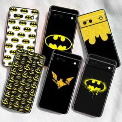 Cool Marvel B-Batmans Fashion For Google Pixel 9 8 7A 7 6A 6 5A 5 4 4A XL 5G Black Silicon Shockproof Shell Funda Phone Case