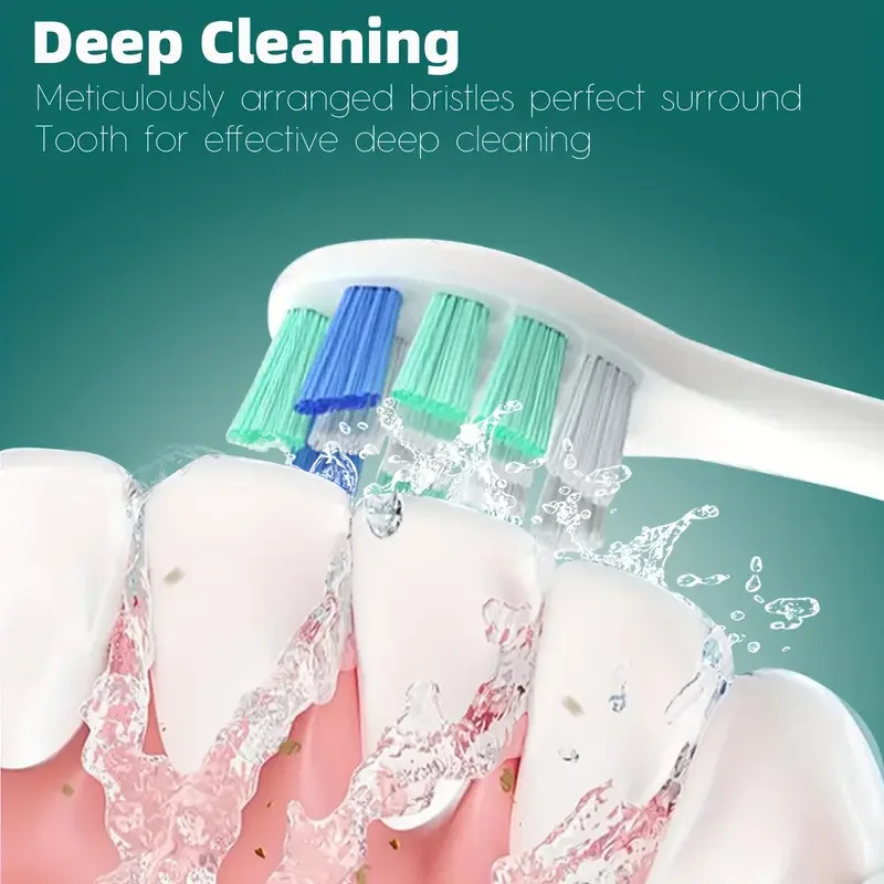 4-16 個交換用歯ブラシヘッドフィリップス電動ブラシヘッド 1100 2100 4100 4300 5100 5300 6100 6500 などと互換性あり