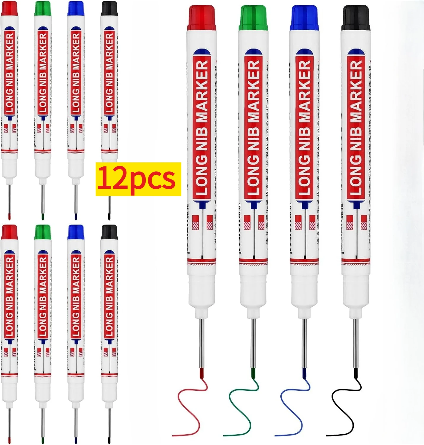 

Маркер для глубоких отверстий с удлиненным наконечником, 20 мм, для маркировки металла, быстросохнущий, водостойкий, перманентный