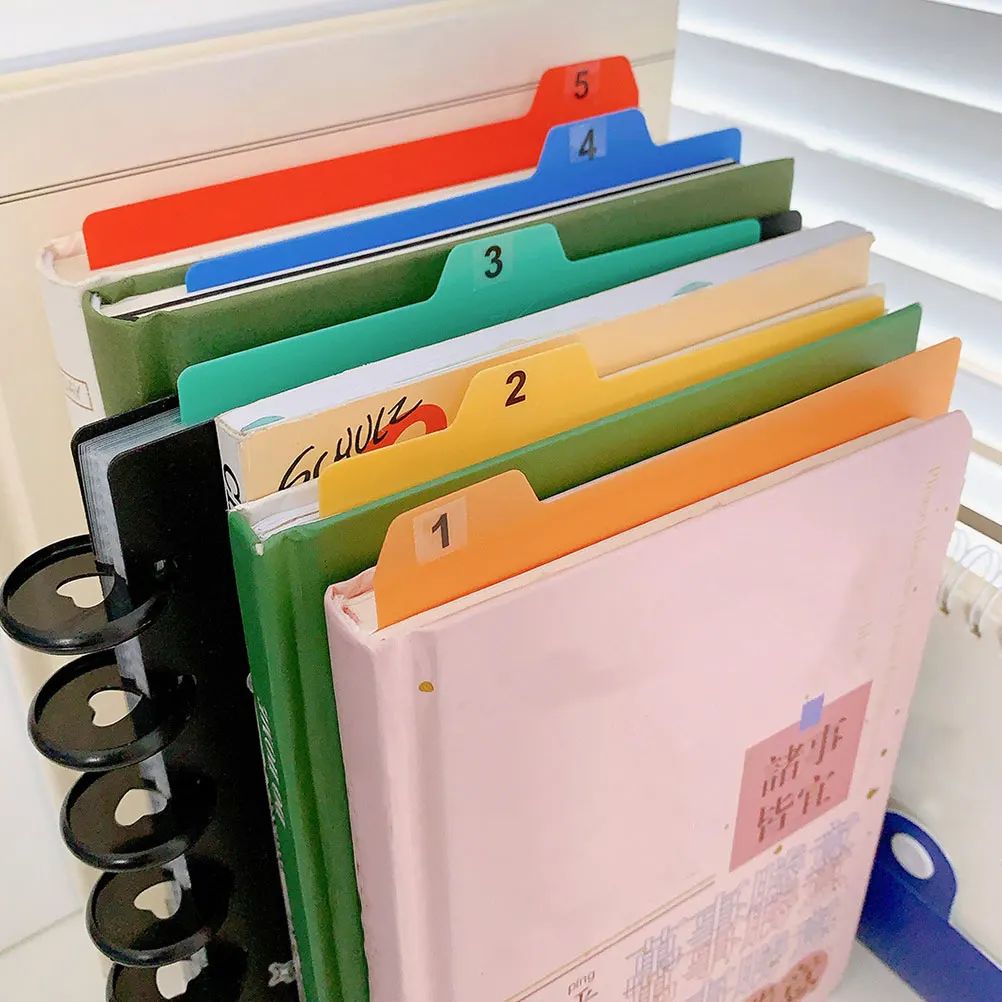 

50 Sheets Waterproof PP Index Cards Notebook Dividers Page Separators Storage Guide Tabs Indexing Tools