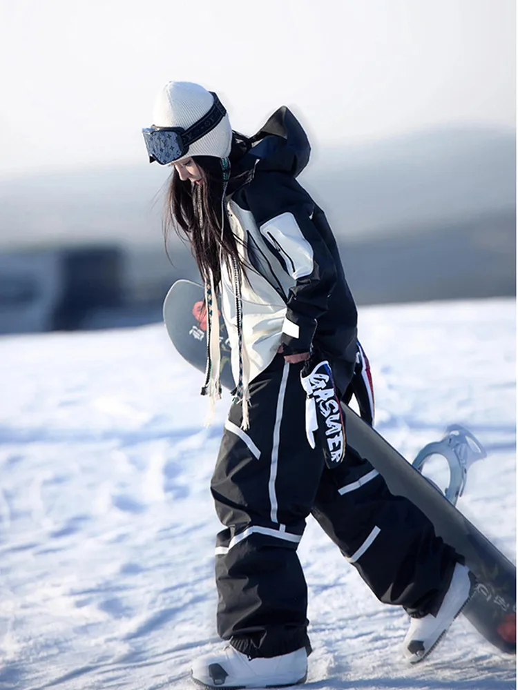 Insulated Ski Suit Set  Autumn Winter Wind & Water Resistant Anti‑Snow‑Leak for Backcountry Ski Snowboard Activities