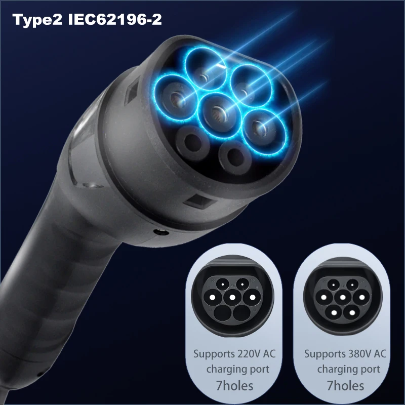 JIGU 1-phase 7kw 32A Type 2 محطة شحن السيارة الكهربائية 3-phase 11KW 22KW شاحن EV WIFI بلوتوث Wallbox شاحن سيارة #4