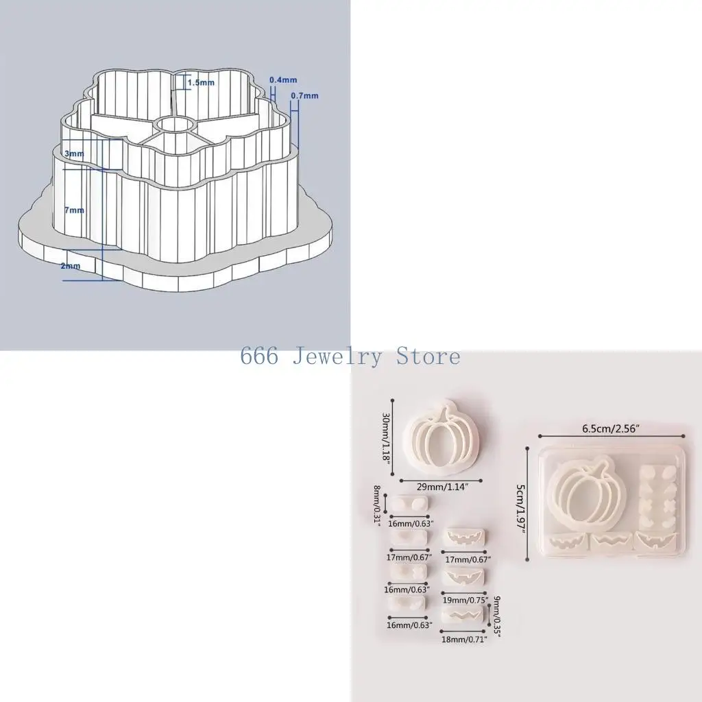 

F2TD DIY формы для резки сережек, резак для мягкой глины, пластиковые глиняные фрезы для сережек