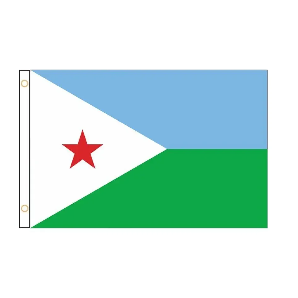 

Djibouti Flag Festival Party Polyester Indoor Outdoor Printed Flag 3x5 FT