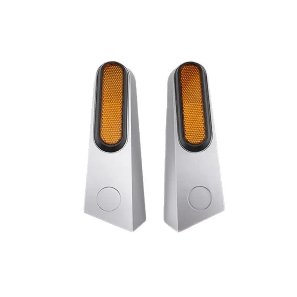 1 Pair Protective Rear Fork Cover Durable Reflective Sheeting Base Reflector Base Caps Replacement for Xiaomi 5 Pro