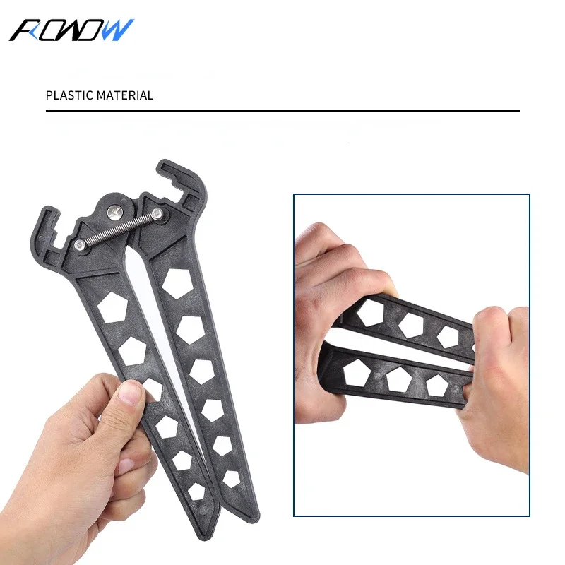 ROWOW Plastic Figure-eight Bow Frame ABS Material Composite Pulley Support Frame Bow and Arrow Rubber Folding Frame