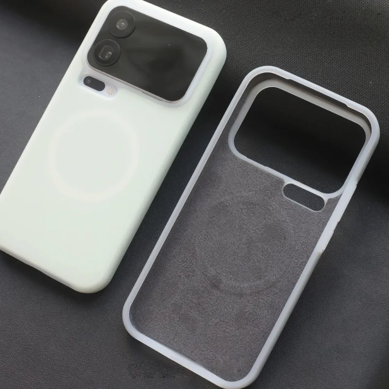 INS Jelly Liquid Silicone Magnetic Wireless Charge Case für Xiaomi Mi 17 Pro Max 15 Pro K90 14Ultra für Magsafe Matte Soft Cover