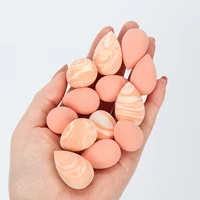 30Pcs 2-in-1 Hydrophilic Mini Sponge Set - Latex-Free Wet&Dry Blenders for Flawless Finish | Travel Size Velour Puffs All Skin 4