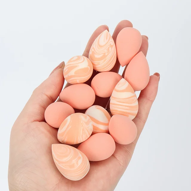 30Pcs 2-in-1 Hydrophilic Mini Sponge Set - Latex-Free Wet&Dry Blenders for Flawless Finish | Travel Size Velour Puffs All Skin 4