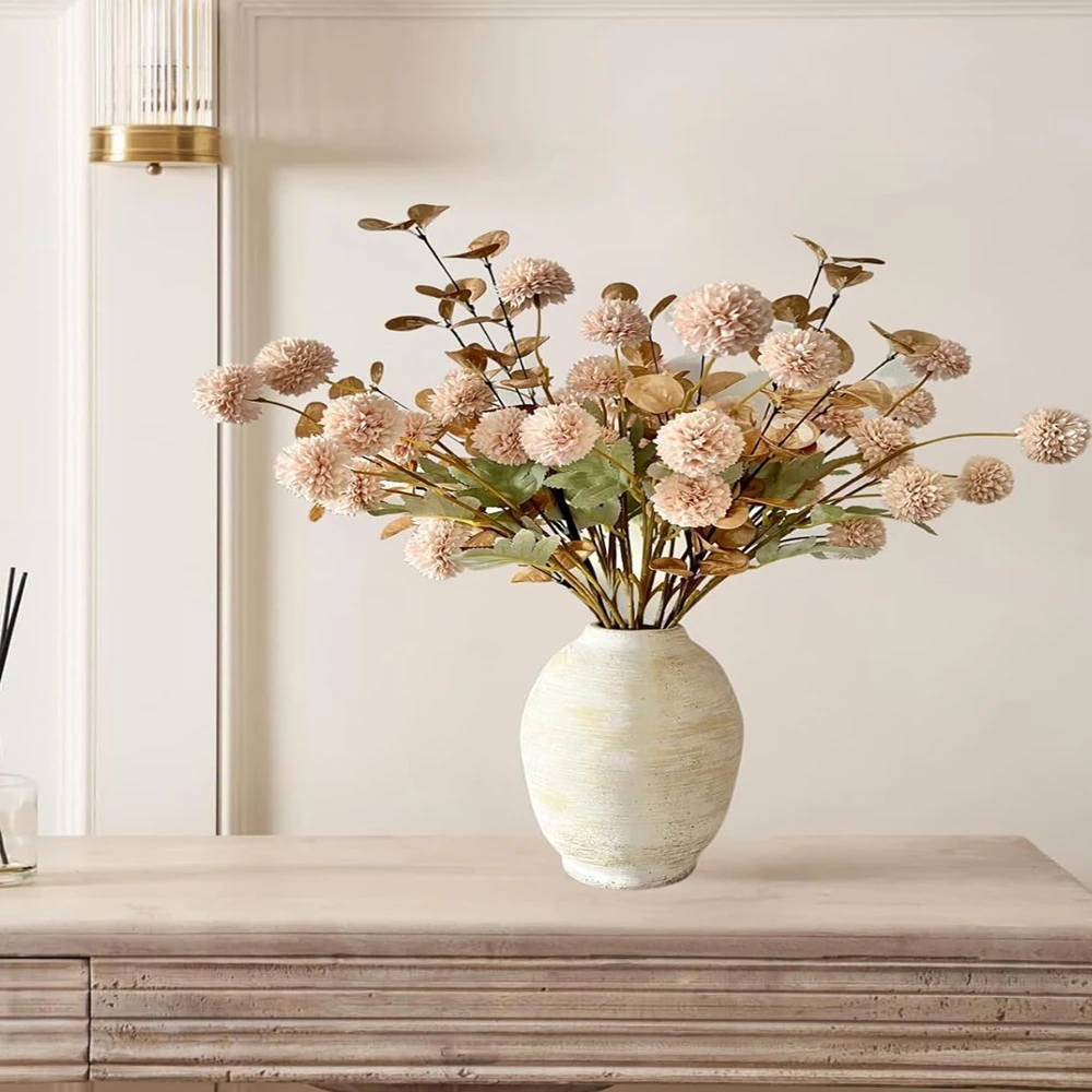 Fleurs artificielles boule de soie chrysanthème maison salle mariage nuptiale Bouquet Decora Festival broche jardin YardDIY cadeau boîte à bonbons