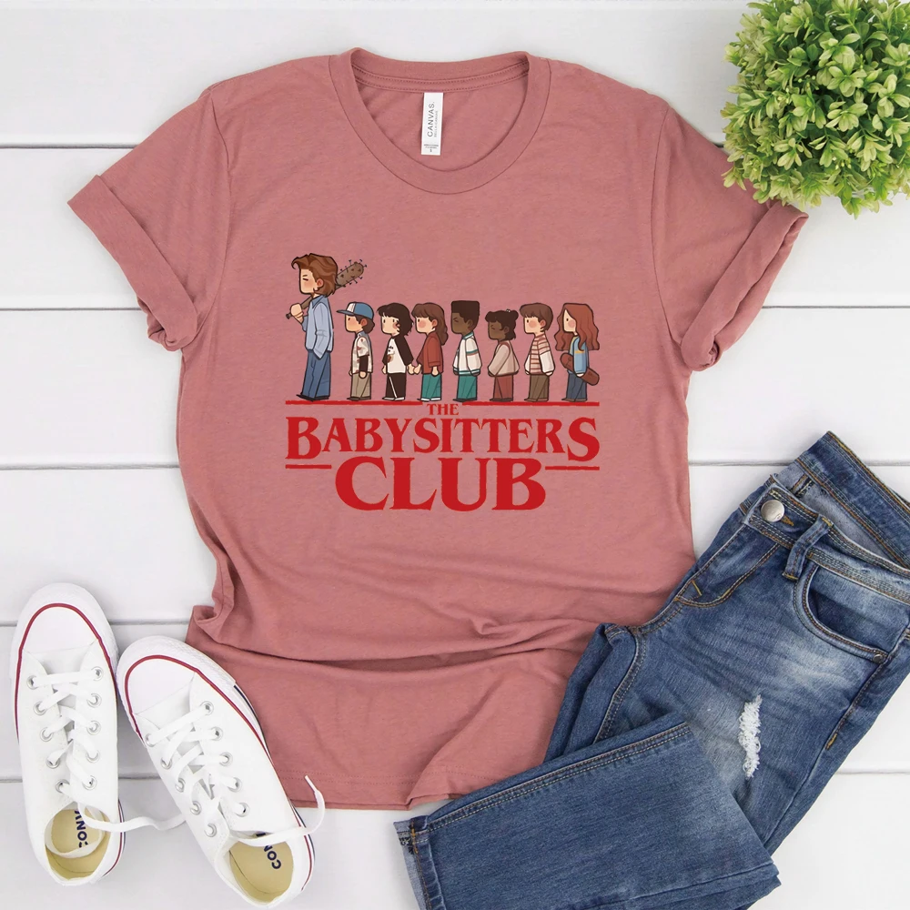 The Baby Sitters Club T-shirt Vintage St5 Movie Shirt Steven Shirts Babysitter Harrington Tee Unisex Short Sleeves Tops Fan Gift
