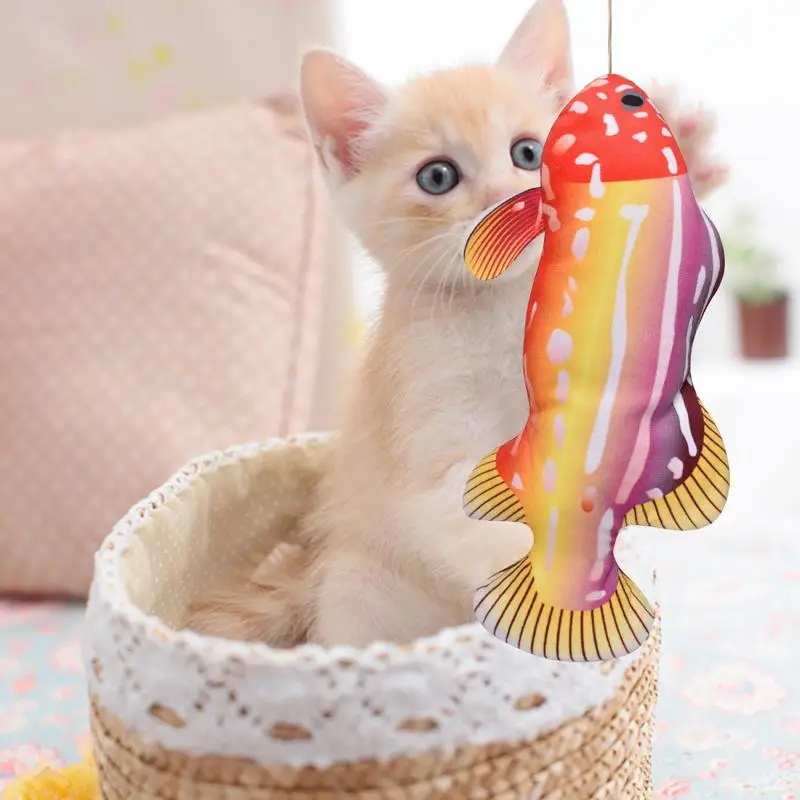 Cat Fish Toy Flappy Fish Interactive Dog Toy Flopping Fish Toy For Dogs Electric Moving Flopping Fish Plush Interactive Cat Toy