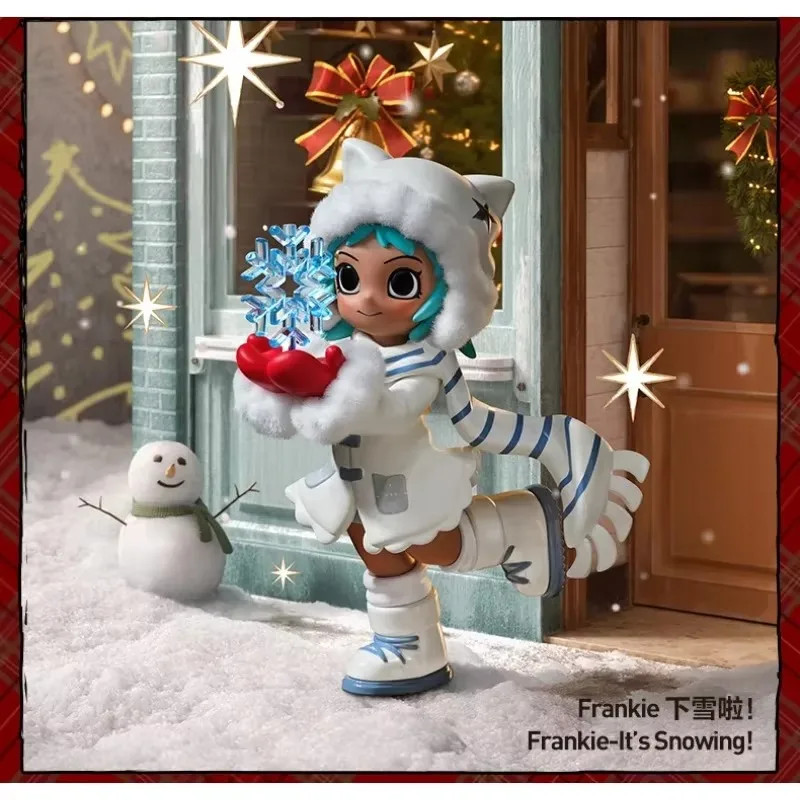 

POPMART натуральная Lil Peach Riot Little Peach Holiday Suite серии фигурка коробка игрушки Kawaii аниме экшн-сюрприз рождественские подарки