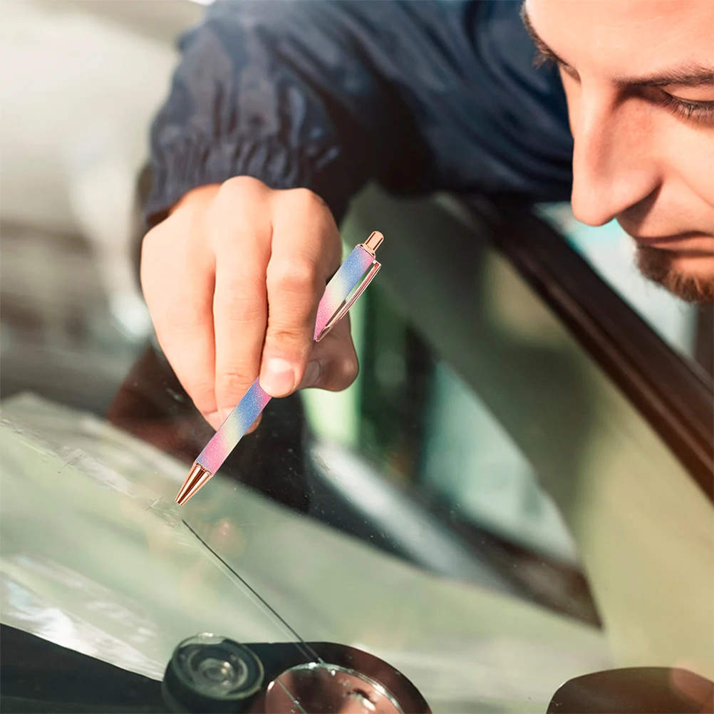 

2 Pcs Exhaust Pen Car Vinyl Bubble Removal Tool Compact Size ABS Steel Material Weeding Pens Window Film Craft Helper
