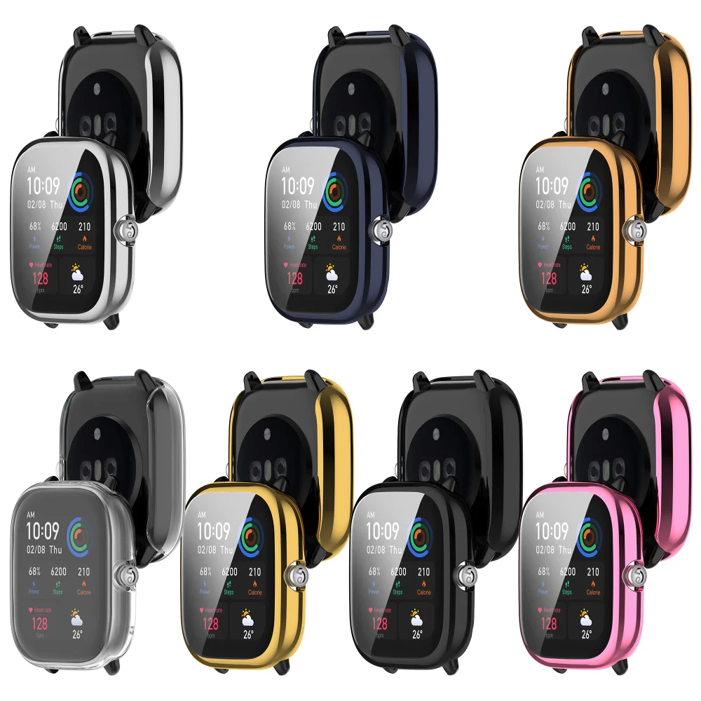 Huami Amazfit GTS 4 미니 케이스 커버 시계 용 화면 보호기 케이스 Amazfit GTS4 mini 용 다채로운 보호기 TPU 보호기 프레임