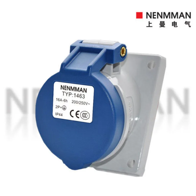 TYP1463 Upman Waterproof Diagonal Plug-In Additional Socket Model TYP-1463 Output 16A Protection Level 44