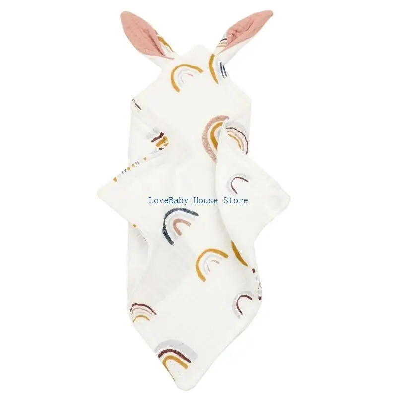 

BX0D Baby Muslin Squares Organic Cotton Soft Skin-friendly Reusable Infant Face Towel