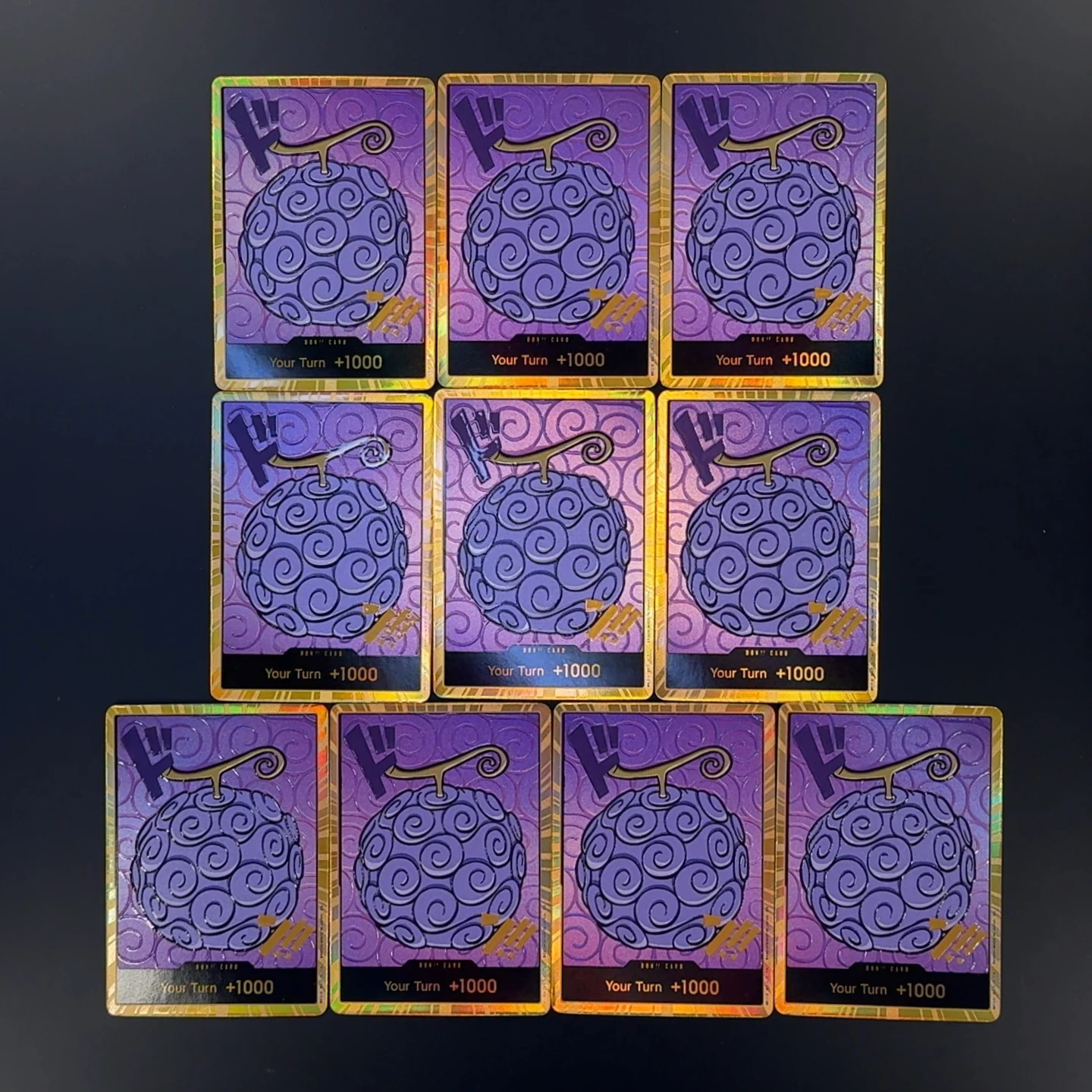 

Коллекционная карта One Piece TCG OPCG на английском языке: Дьявольские фрукты, текстурированная фольга, карты DON (Луффи, Эйс, Энел, Боа, Робин, Дофламинго, Крокодил, Лоу, Чоппер)