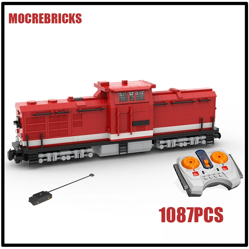 MOC-194809 Diesel Locomotive BR 110 Advanced Customized Building Blocks  DIY Train Model Assembly Bricks Toys Kid's Xmas Gifts