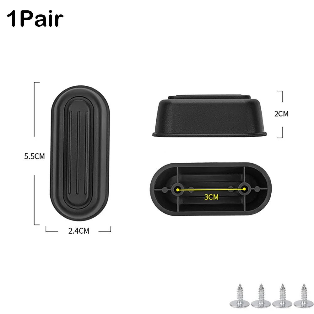 Stud Support Stand Plastic Luggage Feet Pads Black With Screws Luggage Bottom Stand Suitcase Stand Feet All Suitcase