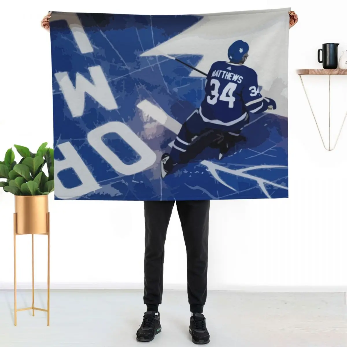 Auston Matthews Painting Throw Blanket For Sofa Thin Soft Plaid Luxury Thicken For Baby Soft Big Blankets