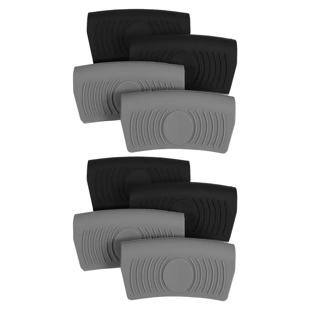

8Pcs Silicone H Covers Heat Insulation Kitchen Tools Thickened Design Pan Holder Gloves Skillet Silicone Insulated Pot H