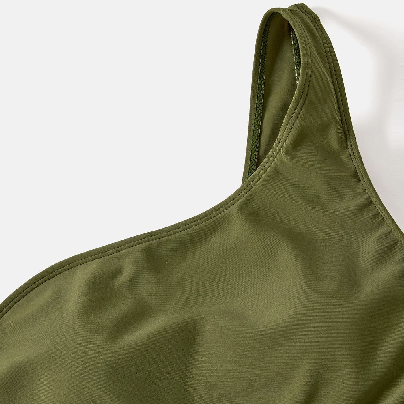 PatPat カラーブロック ワンショルダー ワンピース水着 レディース