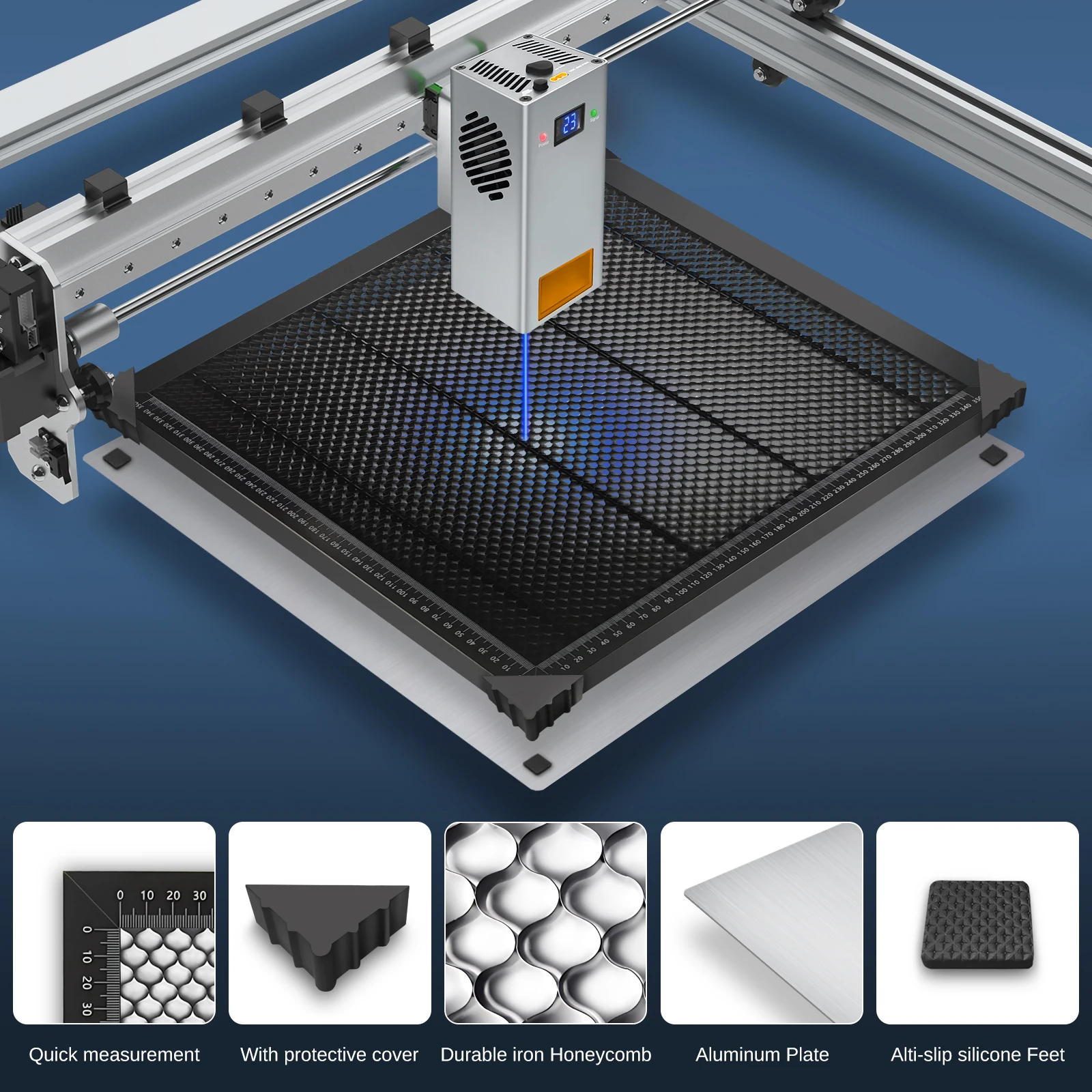 LASER TREE Laser Honeycomb Working Table Size 400*400mm  For Laser Engraving Cutting Machine DIY Laser Equipment Part