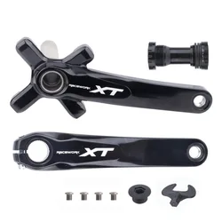 RACEWORK XT Bike Crankset 170/175mm 104BCD - 32/34/36/38T Narrow-Wide Chainring Aluminium One Piece MTB Crankset