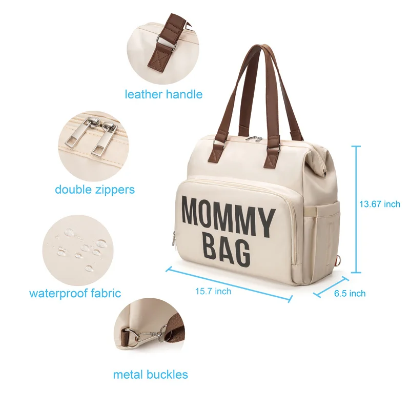 Baby Diaper Bag High-Capacity Handheld One Shoulder Oblique Cross Mommy Bag Outgoing Convenient Multifunctional Backpack For Mom