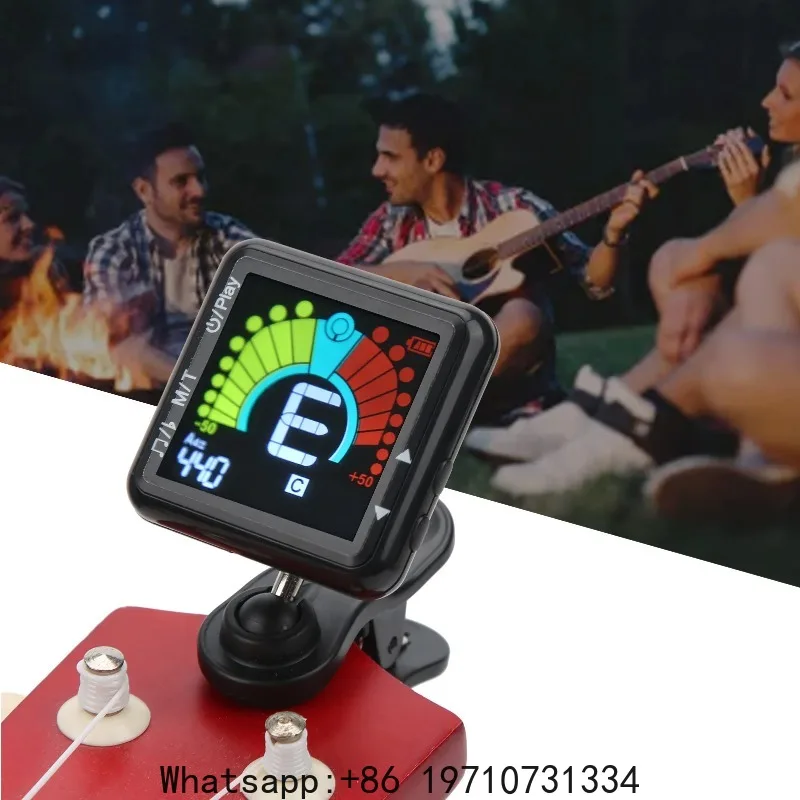 Metronome Tuner Clip‑on Rechargeable 2 in 1 Multifunctional String Instrument Tuning Device Metronome Tuner Rechargeable Tuner