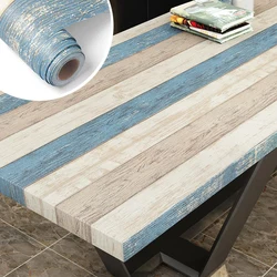 Waterproof Self Adhesive Wallpaper Vinyl Contact Paper Wood Wallpaper For Bedroom Wardrobe Sticker Furniture Home Improvement