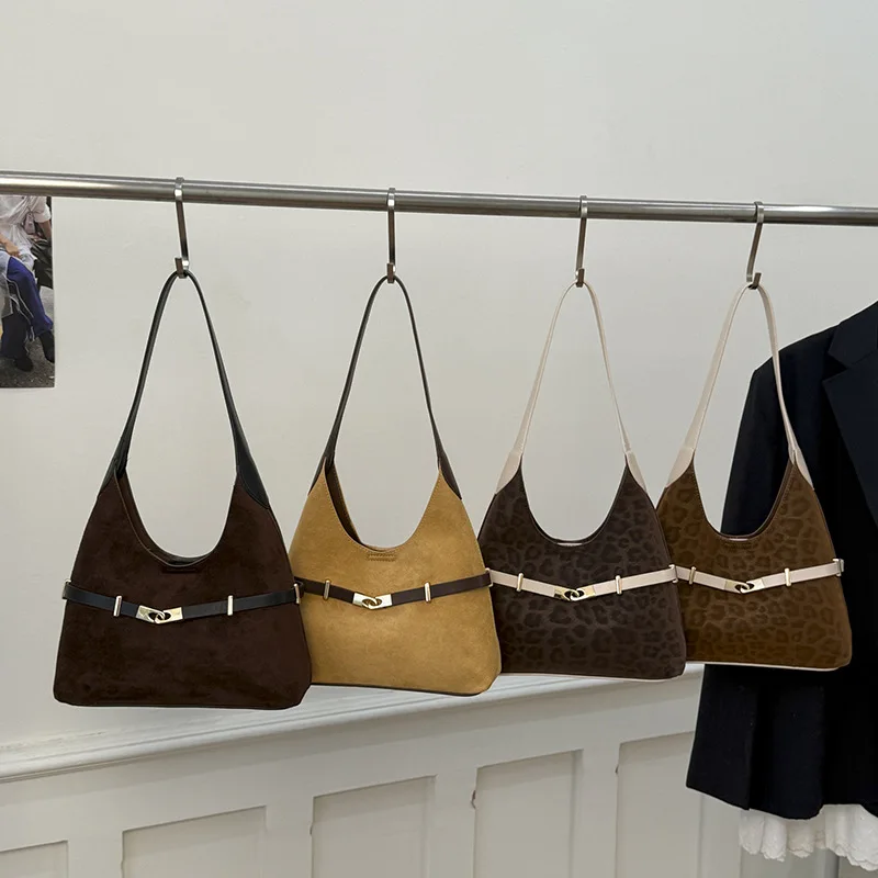 

2025 Women's Niche Underarm Bucket Bag, Leather Large Capacity Shoulder Crossbody Purse Multi-way Work Tote for Daily Commute