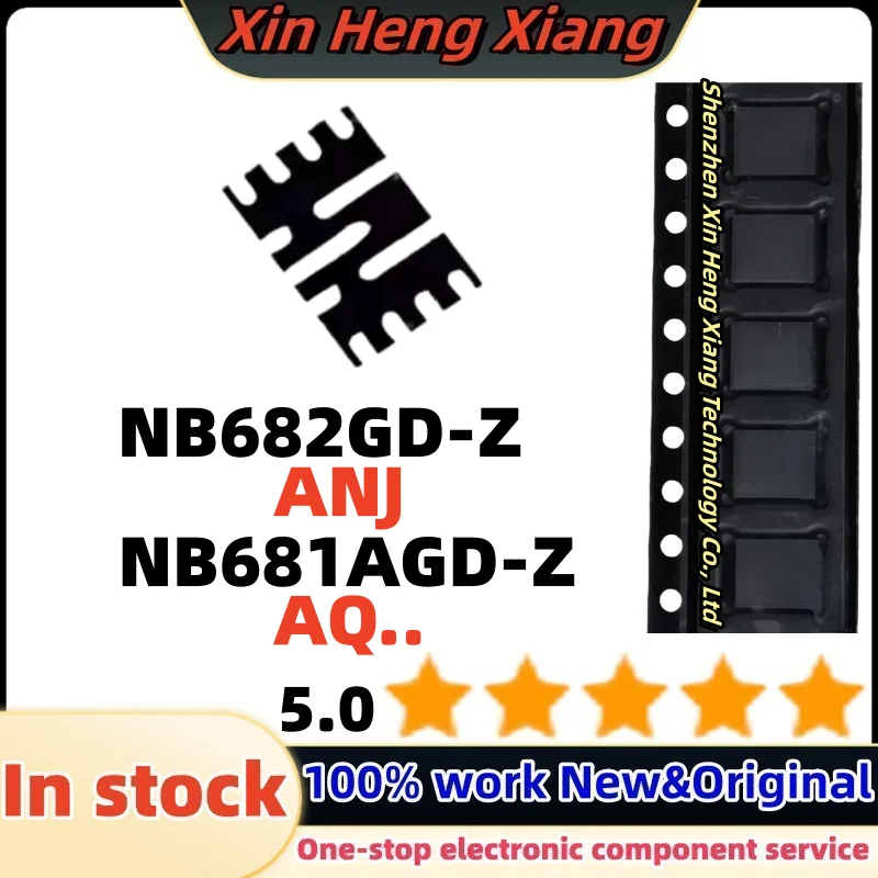 

(5pcs) NB682GD-Z NB682GD NB682 ANJG ANJ* NB681AGD-Z NB681AGD NB681A AQPG AQ* QFN-13